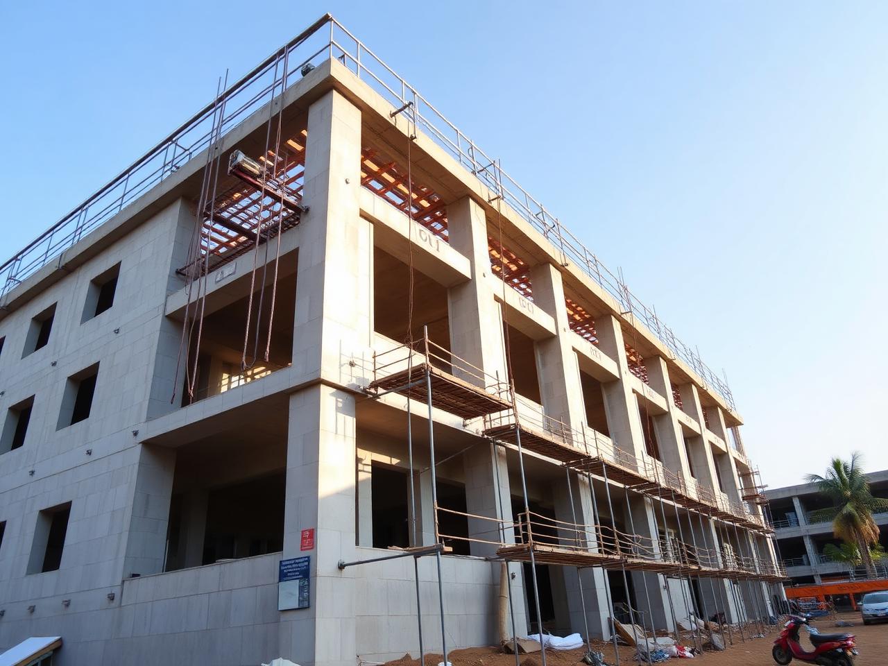 School Project construction progress